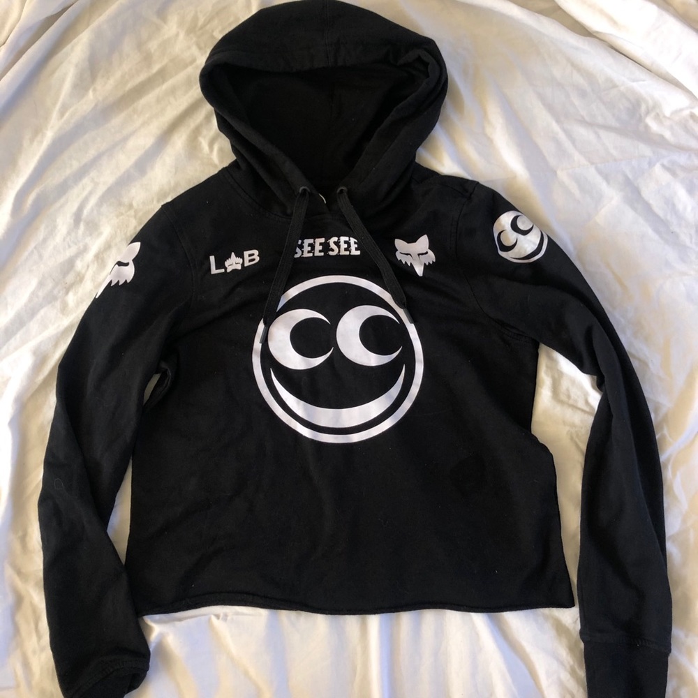 Fox X See See Motors Crop Sweatshirt